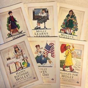 American Girl Doll Molly 6- Book Collection
